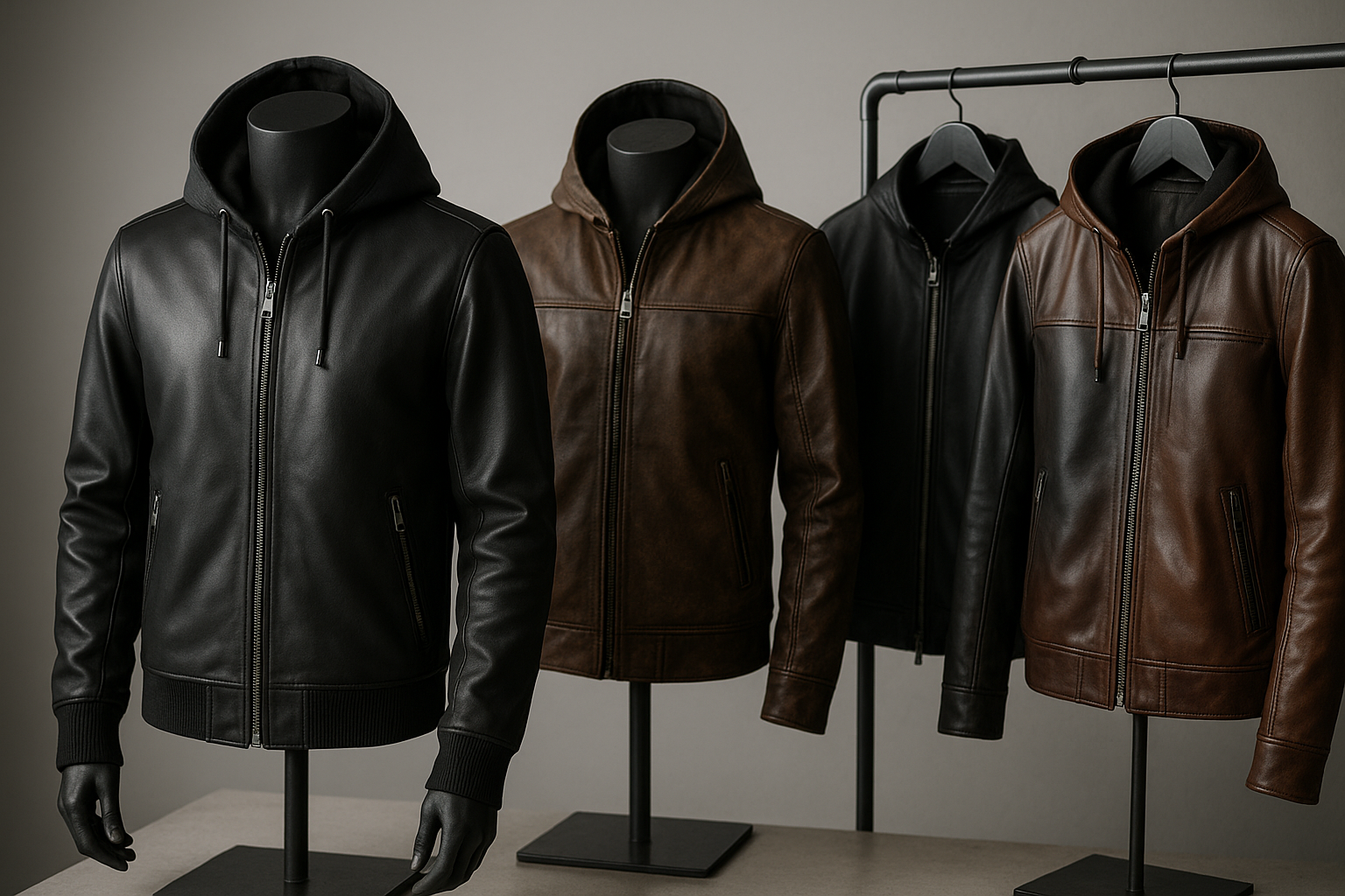 Hooded Leather Jackets: Functional Fashion